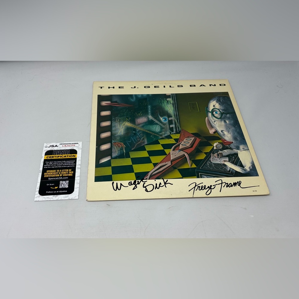 Magic Dick of The J. Geils Band signed Freeze Album JSA COA